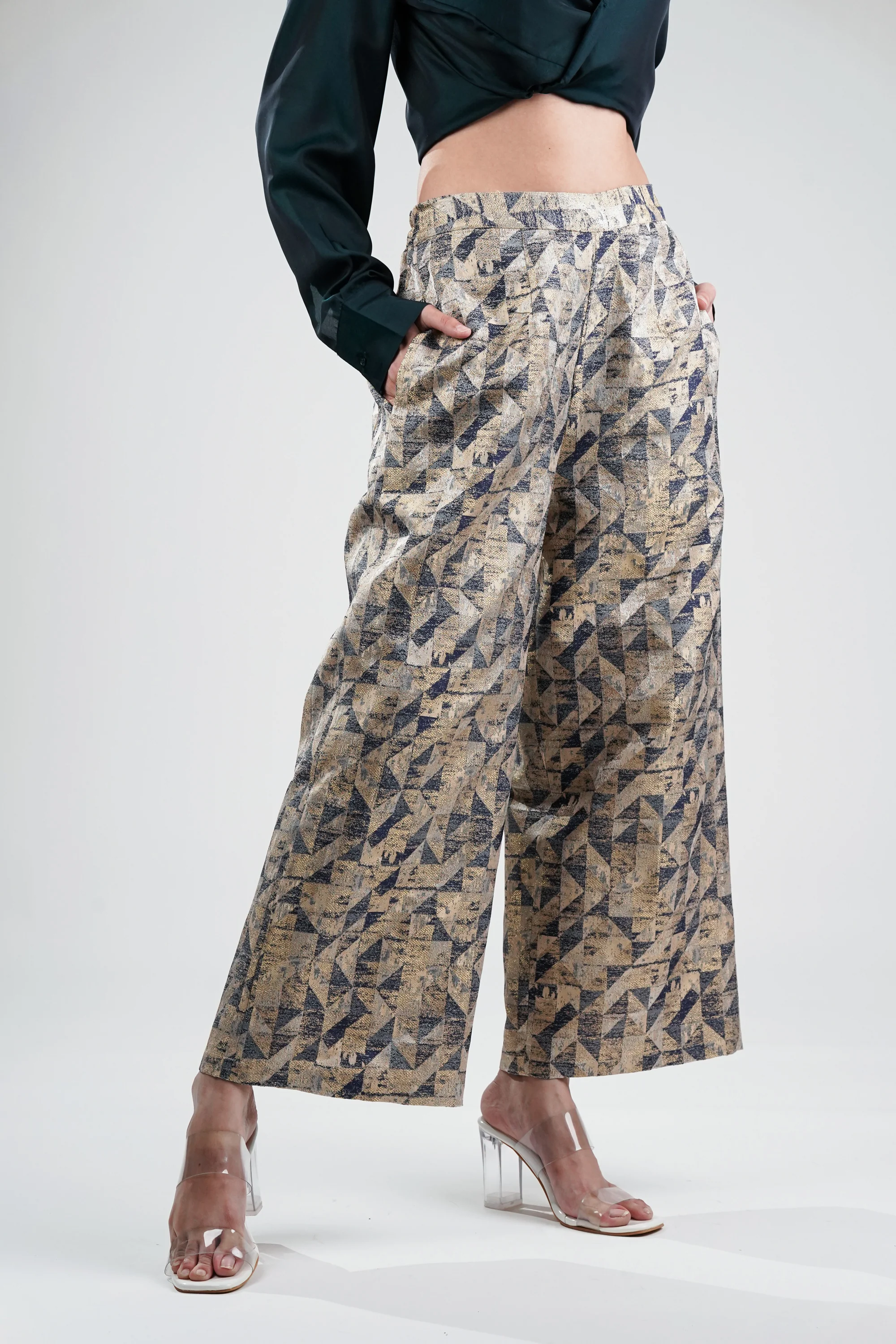 Geo Glam Palazzo Pant