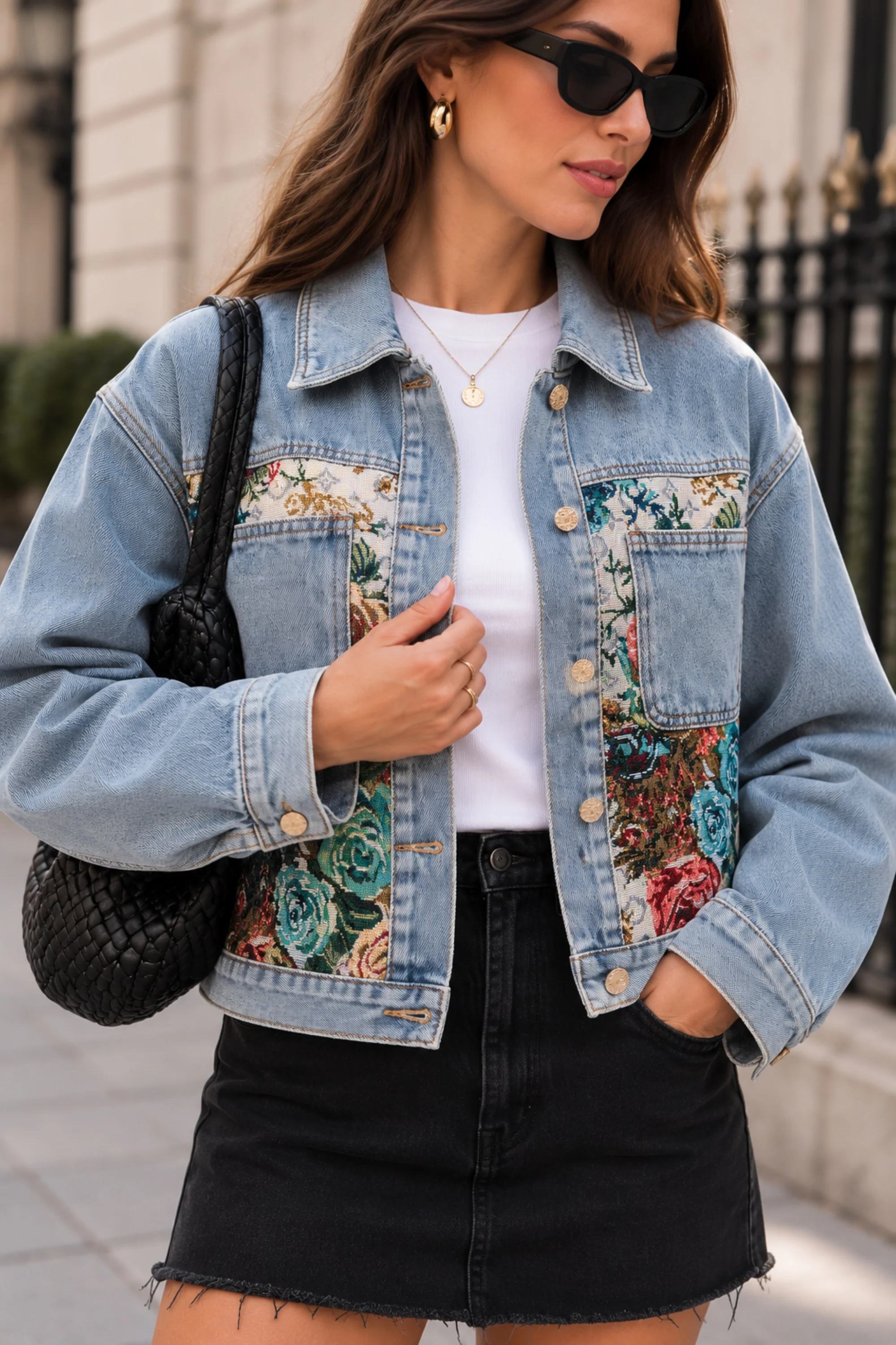 Floral Breeze Denim Jacket