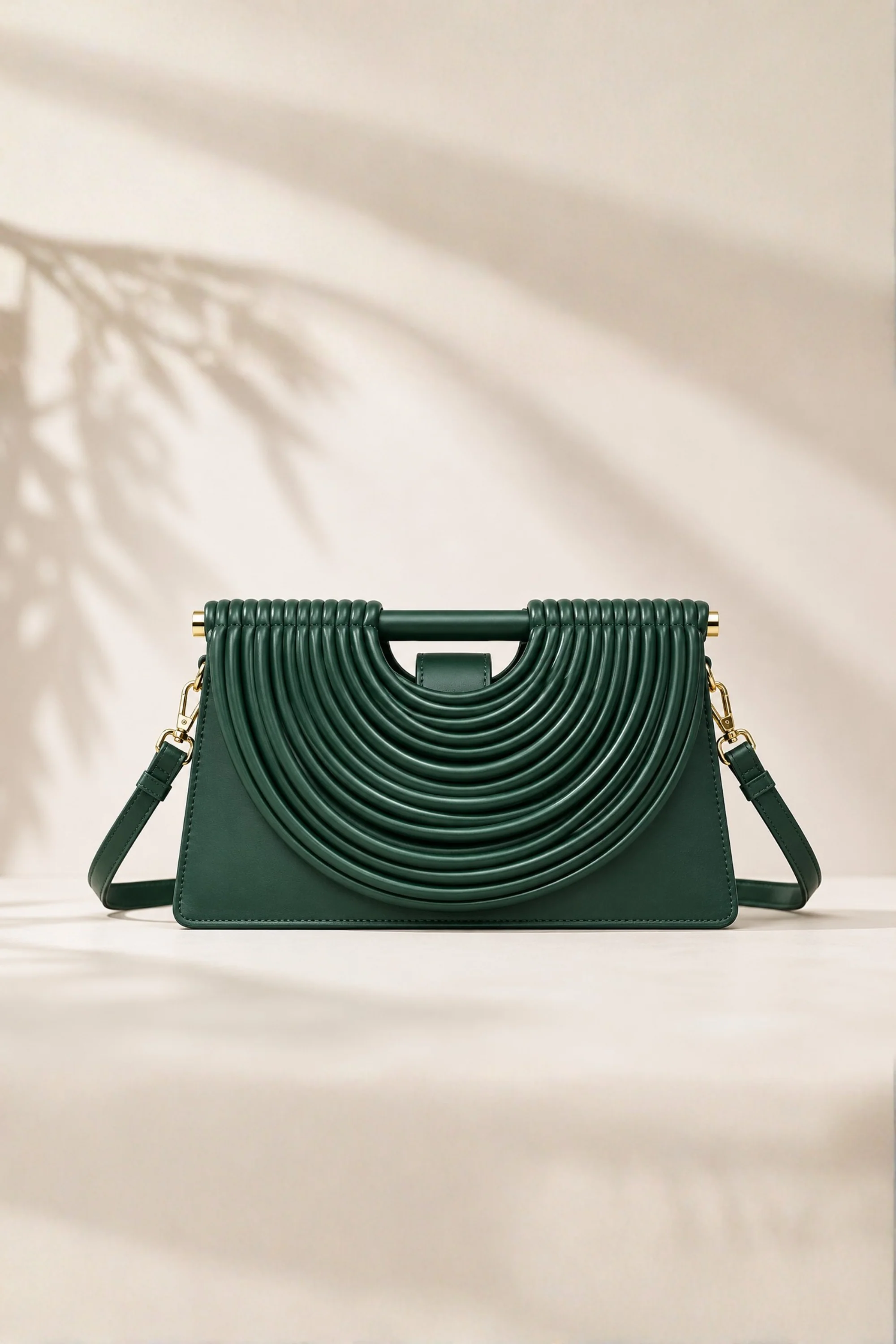 Emerald Arc Shoulder Bag